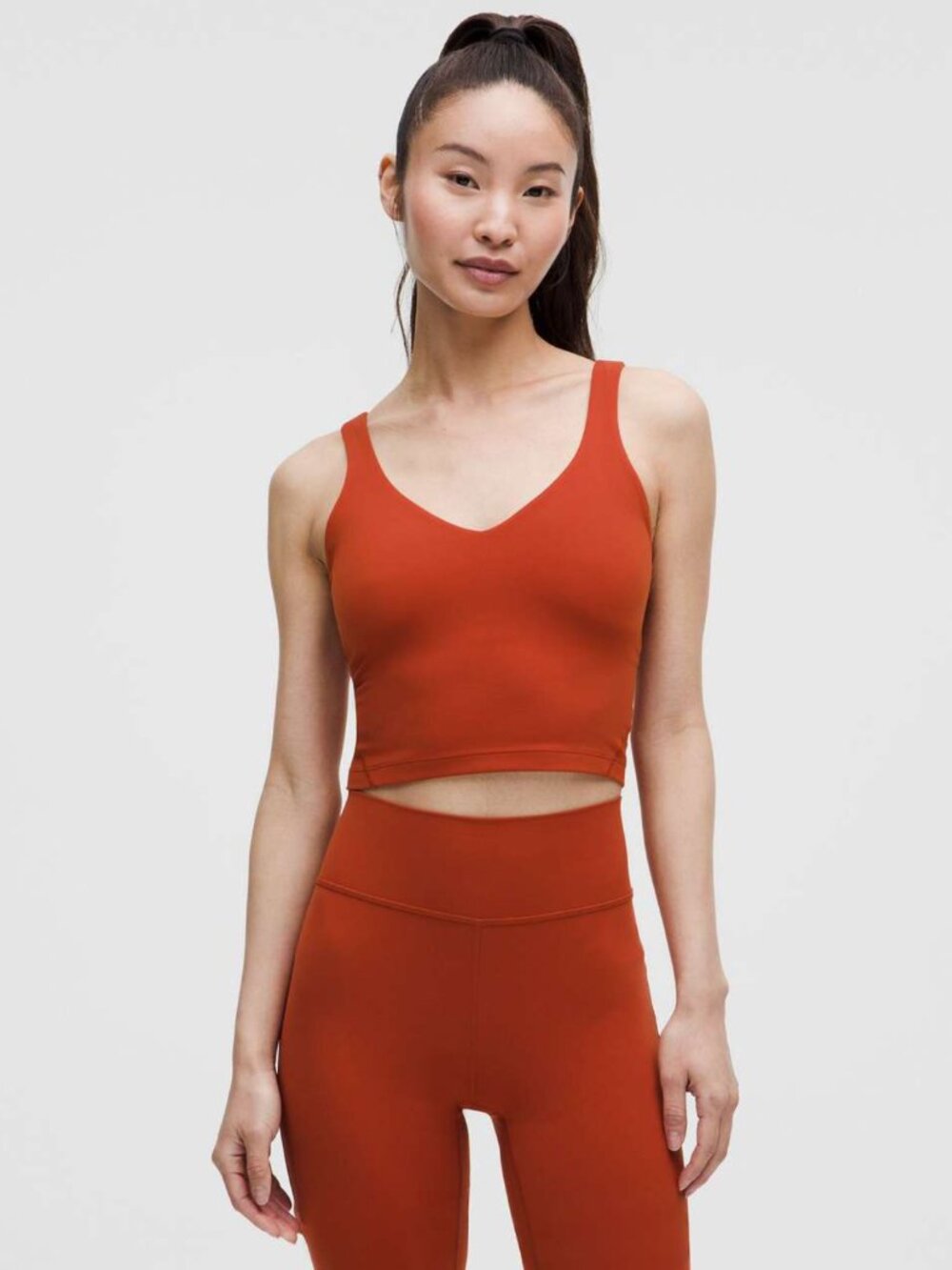 Lululemon Align Crop Tank Burnt Orange Size XS